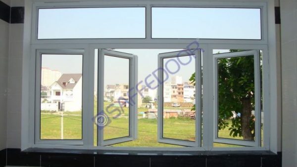 Hệ cửa sổ uPVC mở quay ra ngoài