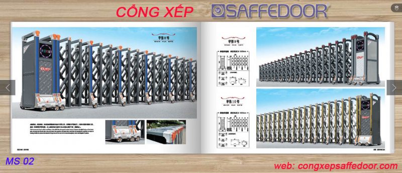 cổng xếp hợp kim nhôm biên hòa đồng nai