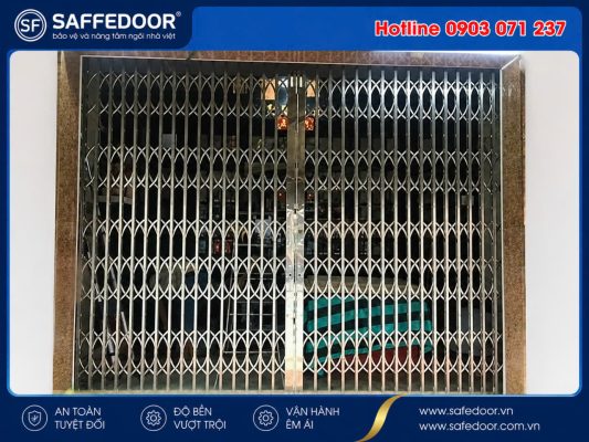 cửa kéo inox không lá